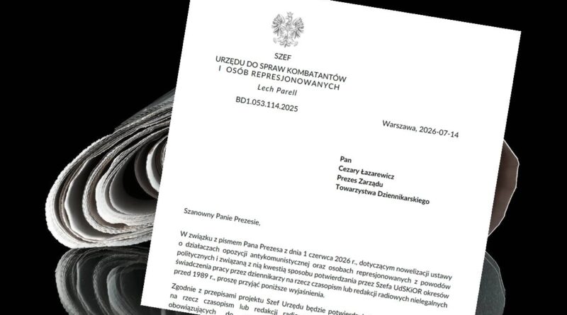 Nowelizacja ustawy o działaczach opozycji antykomunistycznej oraz osobach represjonowanych z powodów politycznych